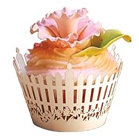 Paper Orchid Cupcake Wrappers in Sets of 12