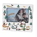 Gold Label Really Snowing Photo Frame -- Whimsical Christmas Scene. New for 2009!