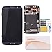 JingXiGuoJi LCD Touch Digitizer Assembly + Frame for Samsung Galaxy Mega 6.3 i9200 i9205 i527 L600 (blue)