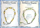 Girl's Birthstone Bracelets - Silver, Beads and Lobser Clasp! Sweet girl's bracelet for a special gift. Comes on card! Free Gift Note Included. Select her birth month for her birthstone bracelet's