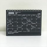 2009カレンダー ノートブックカレンダー Ｓ【ブラック】
