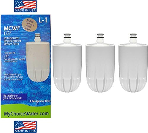 3-Pack Replacement LG LSC27914SW Refrigerator Water Filter - Compatible LG 5231JA2002A, LT500P Fridge Water Filter Cartridge