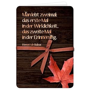 Kondolenzkarte - Blatt