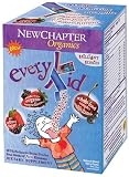 New Chapter EveryKid Organic MultiVitamin - Brilliant Berries - 28 pouches( Triple Pack)