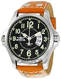 Invicta Black Dial Leather Bracelet Mens Watch 0787