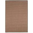 2'3" x 11'9" Saddle Stitch Cocoa Natural Indoor/Outdoor Runner Area Rug