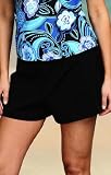 Beach Belle Black Shorts Bottom - Women's Swimwear Plus Size Swimsuits