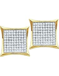 0.50CTW DIAMOND LADIES MICRO-PAVE FASHION EARRINGS