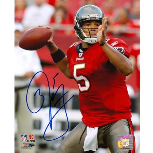Josh Freeman Autographed Tampa Bay Buccaneers (Red Jersey) 8x10 Photo - Autographed NFL Photos