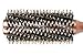 Styling Essentials Natural Boar Bristles Hair Brush, Round Comb Twill 2.2-Inch