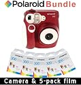 Polaroid PIC-300 Instant Camera in Red Accessory Kit