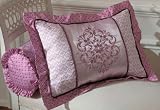 Plumeria Boudoir and Bolster Pillow Set