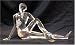 Yoga Positions Acrylic Glass Look Statue Figurine Clear Marichi's Pose 2