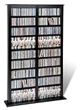 IMAGE OF Black Double Width Barrister Storage Tower for Multimedia (DVD,CD,Games) By Prepac