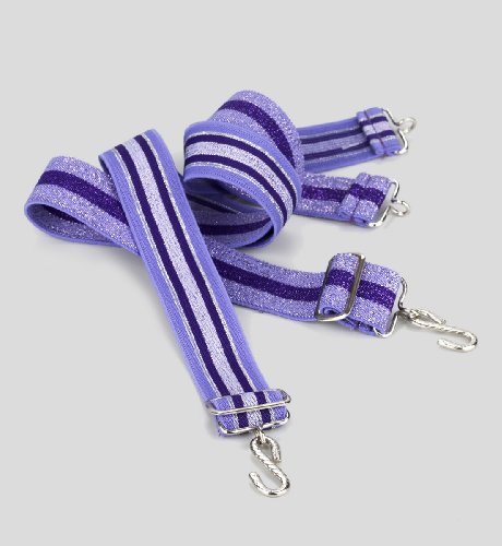 Pack of 2 Younger Girls Elasticated Stripe Belts