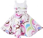 Sunny Fashion Robe Fille Pourpre Moti...