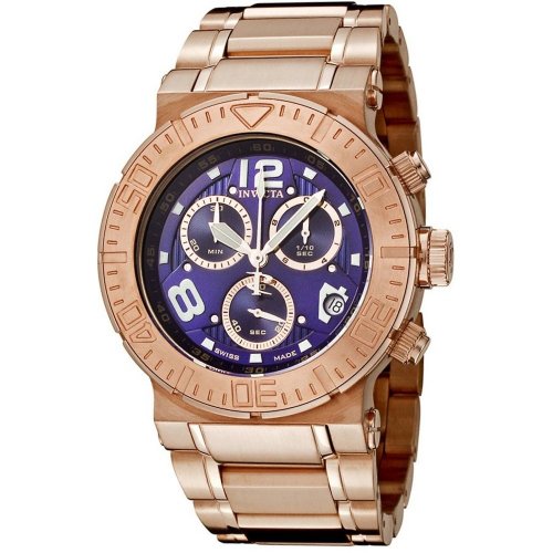Invicta Men's 6760 Reserve Collection Chronograph 18k Rose Gold-Plated Stainless Steel Watch