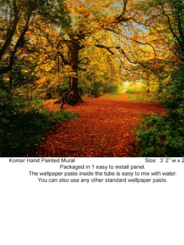 Wallpaper Brewster Komar Photo Murals VII Autumn Forest 1068 Reviews