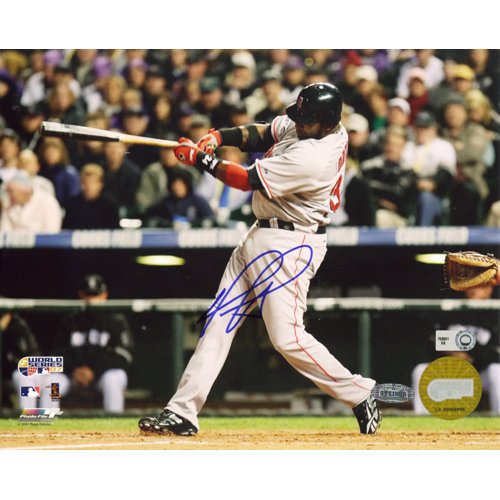 Steiner Sports MLB David Ortiz 2007 WS Game 3 Double Autographed 8-by-10-Inch Photograph
