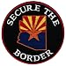 Secure the Border Patch Arizona State Flag Immigration Law Tea Party Emblem