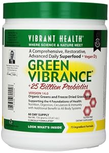 Vibrant Health Green Vibrance Family Size Power - 60 Day Supply, 25.61-Ounce