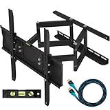 Cheetah Mounts 32"-55" Articulating LCD TV Wall Mount Bracket with Full Motion Swing Out Tilt & Swivel Dual Arms for Flat...