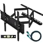 Cheetah Mounts 32"-55" Articulating LCD TV Wall Mount Bracket with Full Motion Swing Out Tilt & Swivel Dual Arms for Flat Screen Flat Panel LED Plasma Displays