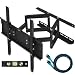 Cheetah Mounts 32"-55" Articulating LCD TV Wall Mount Bracket with Full Motion Swing Out Tilt & Swivel Dual Arms for Flat Screen Flat Panel LED Plasma Displays