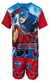Marvel Comics Avengers Captain America and Iron Man Pajamas for boys