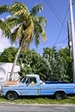 IMAGE OF Wallmonkeys Peel and Stick Wall Decals - Key West Vintage Parked Car in South Florida - 60