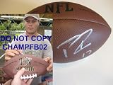 PHILIP RIVERS,SAN DIEGO CHARGERS,NORTH CAROLINA STATE,SIGNED,AUTOGRAPHED,NFL FOOTBALL,WITH PROOF + COA