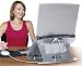 Aidata Aluminum Laptop Stand with removable 4 port 2.0 US LHA-3U (Silver) (1