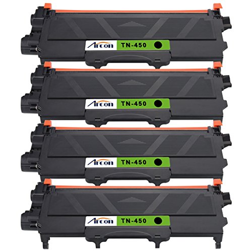 ARCON Compatible Toner Cartridge Replacement for Brother TN450 TN-450 TN450 TN420 (Black, 4-Pack)