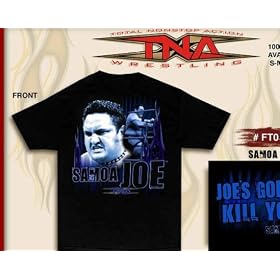 SAMOA JOE BRAND NEW TNA WRESTLING ADULT SHIRT "LARGE"