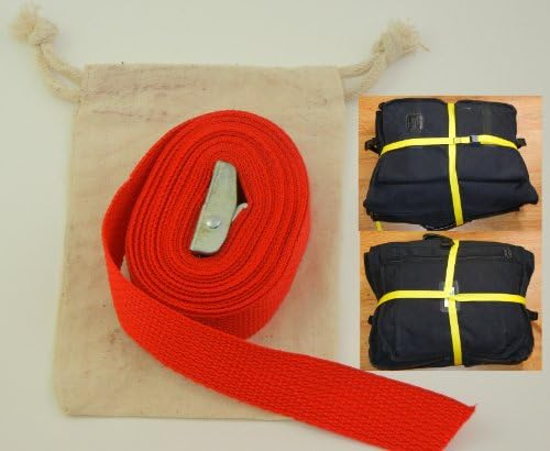 WOSS Gear, 12 ft. Long Travel Strap, Red, Made in USA