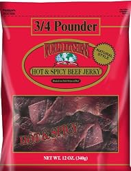 World Kitchens Hot & Spicy Beef Jerky, 12-Ounce Bags (Pack of 2)