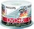 Philips White Inkjet Printable 16X DVD+R Media 50 Pack in Cake Box (DR4I6B50F/17)