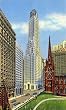 Broadway and Wall Street, New York City - Fine-Art Gicl??e Photographic Print - 8"x10" Enlargement from a Classic Vintage Postcard