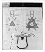 Historic Print (L): Allegorical diagrams representing 2d Degree of Rosicrucians: Kleinode dieses Grads