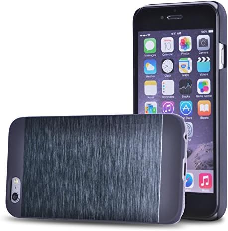 iPhone 6 Case Aluminum Cover (Scratch-Proof) With Free Screen Protector For 4.7 inch Size Phone Cases (Combo Offer) - Perfect For Men, Women, Boys, Girls - Lifetime Warranty (2015) - Aluminum Black + Screen Protector (MH-IP6-00B)