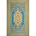 Outdoor Area Rug or Kitchen Mat 4 x 6 Turkish Aqua Patio Indoor Outdoor Rugs Reversible & Waterproof