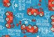By The Yard Fire Trucks Quilt Cotton Flannel Fabrics