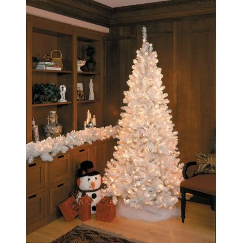 Christmas Tree : 3' Norway Pre-Lit White Iridescent Artificial Christmas Tree Clear Lights