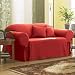 Lightweight Cotton Sofa Slipcover - Claret