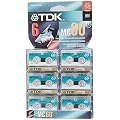 TDK MC60-6PK Microcassette Recording Tape