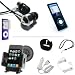 DreamBargains Premium Nano 4th Generation 8GB 16GB Accessory Bundle Kit - Protective Silicone Sleeve - Black + Adjustable Sport Armband - Black + Screen & Click Wheel Protector Film + Travel Charger - White + Car Charger - White + Durable Metallic Sound Isolating In-Ear Earbud Earphones - Black + Neckstrap - Black + Adjustable Windshield Mount - Black