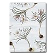 Blue Clouds with crocus collage - 5" x 7" Vellum Overlay Greeting Card