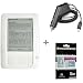 White Color Amazon Kindle 2 E-Book Reader Silicone Rubber Skin Case + Kindle2 Car Charger + FREE Kindle2 Anti Scratch LCD Screen Protector