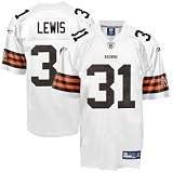 Cleveland Browns Jerseys : Reebok NFL Equipment Cleveland Browns #31 Jamal Lewis White Replica Football Jersey