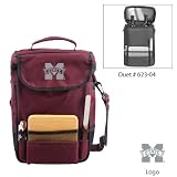 Mississippi State Bulldogs NCAA Duet Wine and Cheese Tote (Burgundy)